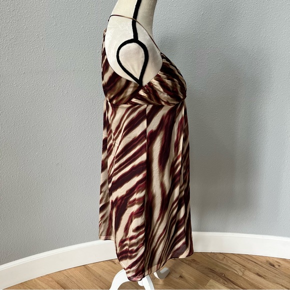 Ann Taylor Petite Burgundy and Cream Dress - Picture 8 of 11